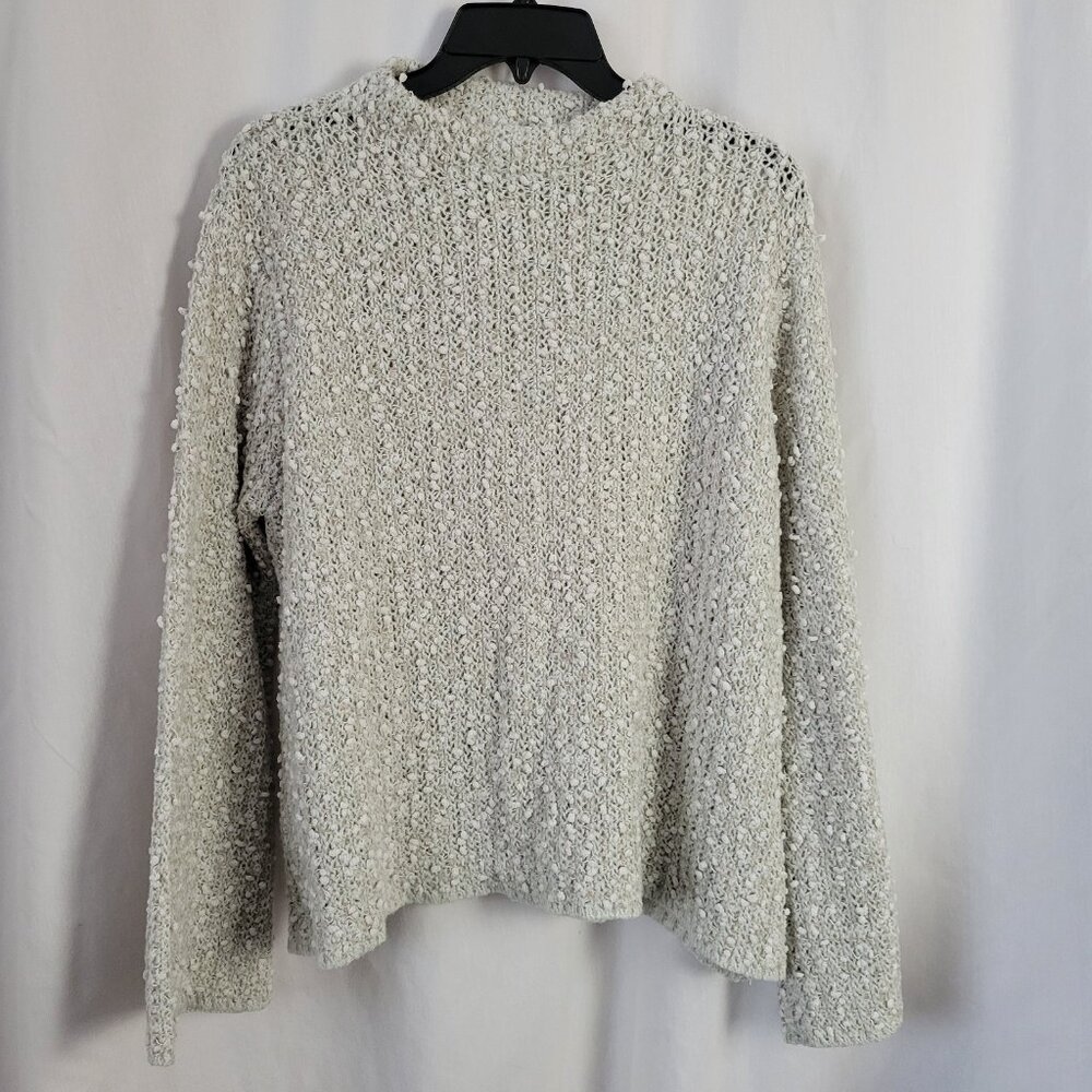 John Jenn Anthropologie Sweater Popcorn Large Artisanal Pullover Boucle Knit EUC - Picture 2 of 11